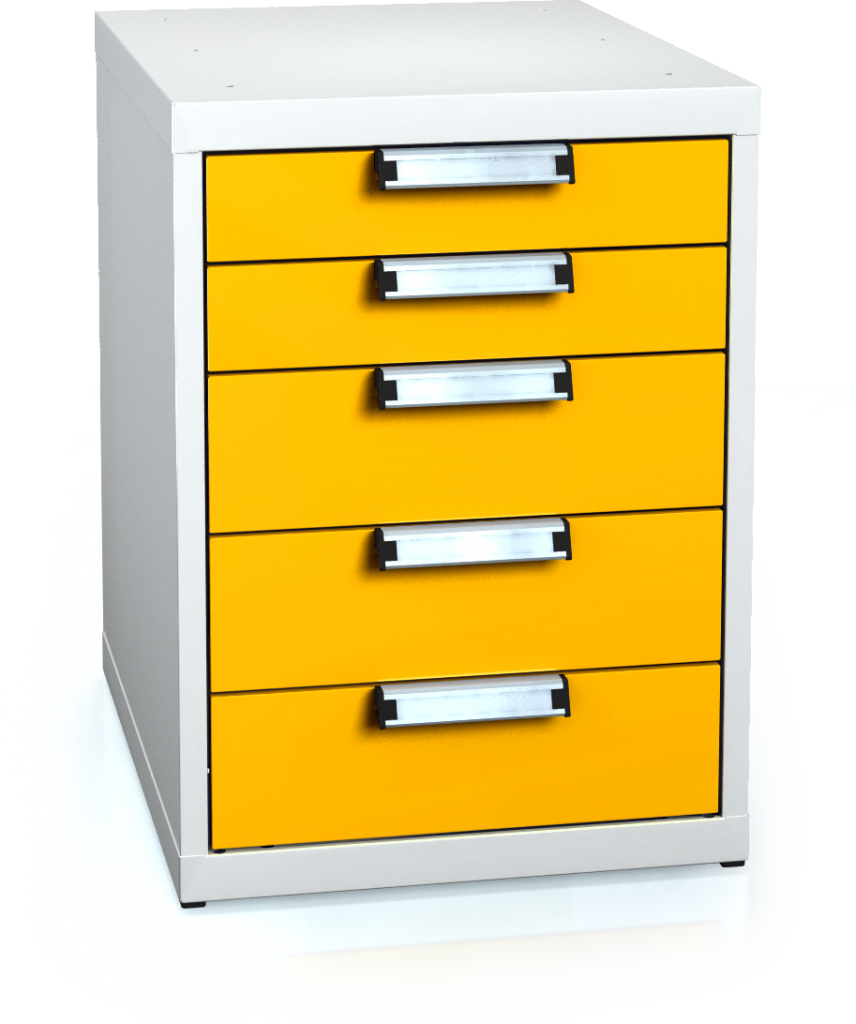 Universal cabinet for workbenches 662 x 480 x 600 - 5x drawer